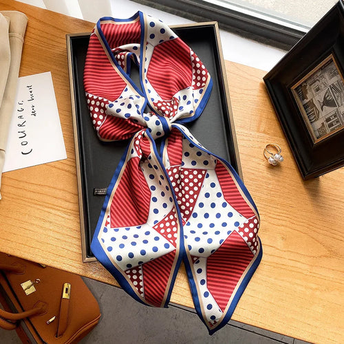 Sciarpa lunga con stampe