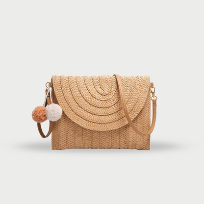Borsa a Tracolla in Paglia Fatto a Mano – Stile Busta