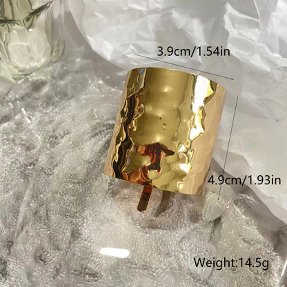 Fasce per capelli a doppio strato irregolari in metallo per capelli