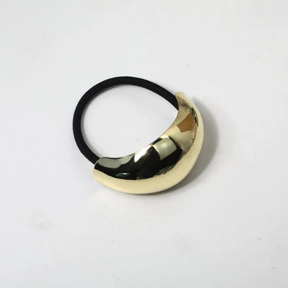 Scrunchie per capelli in metallo geometrico