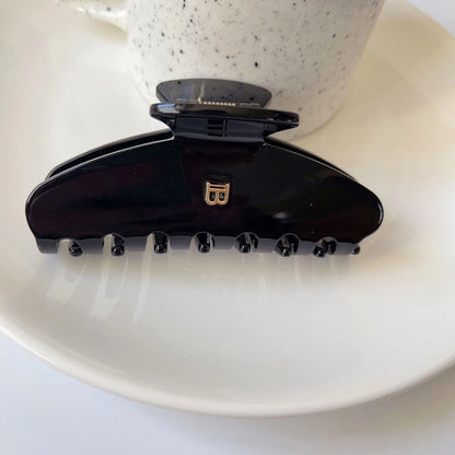 Molletone per capelli a forma di squalo con lettera