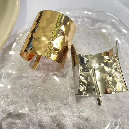 Fasce per capelli a doppio strato irregolari in metallo per capelli