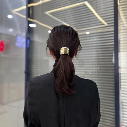 Fasce per capelli a doppio strato irregolari in metallo per capelli