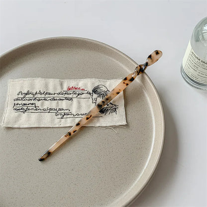 Bacchetta per Capelli Stile Cinese in Resina Marmorizzata