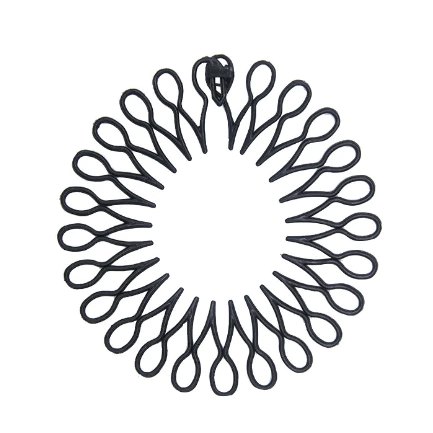 cerchietti elastici in plastica con denti pettine per capelli donna