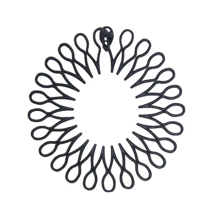 cerchietti elastici in plastica con denti pettine per capelli donna