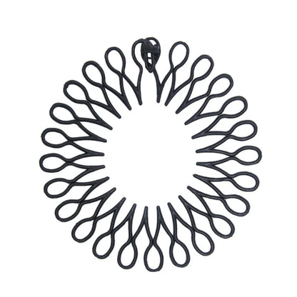 Set di 2 cerchietti elastici in plastica con denti pettine per capelli donna