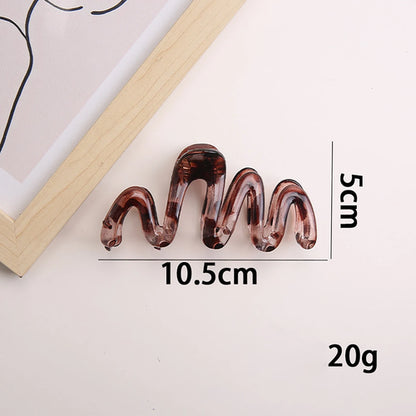 Mollettone ondulato lucido ambra marrone grande leggero