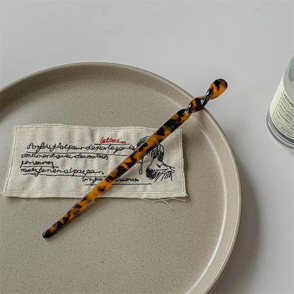 Bacchetta per Capelli Stile Cinese in Resina Marmorizzata