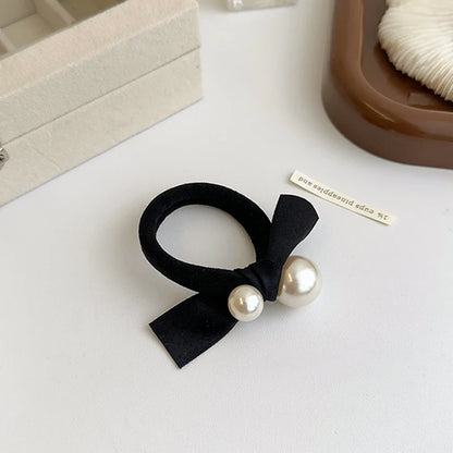 Elastico per capelli con perle