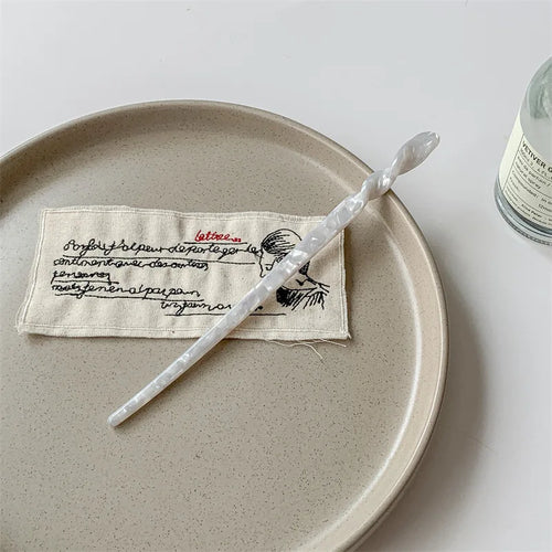 Bacchetta per Capelli Stile Cinese in Resina Marmorizzata