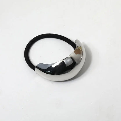 Scrunchie per capelli in metallo geometrico