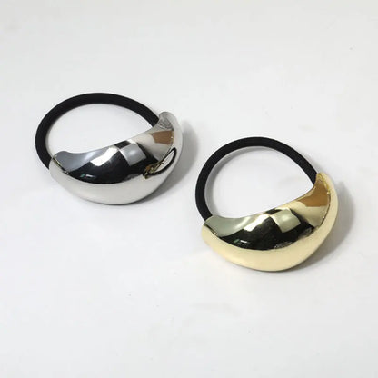 Scrunchie per capelli in metallo geometrico