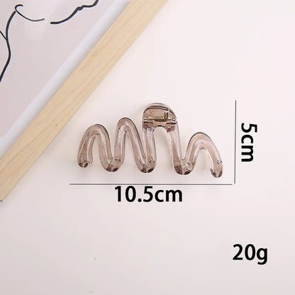 Mollettone ondulato lucido ambra marrone grande leggero (2 pezzi)