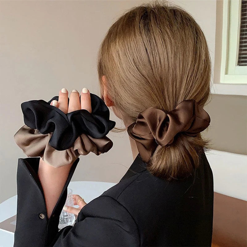 Scrunchie oversize in seta coreana