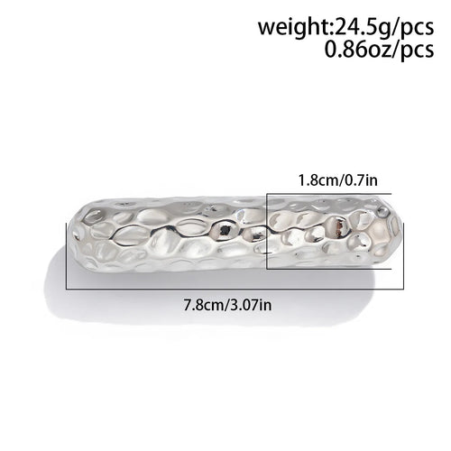 Elastico capelli donna con dettaglio geometrico in metallo doppio strato