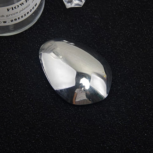 Fermagli per capelli geometrici in metallo color oro lucido a forma di guscio d'uovo