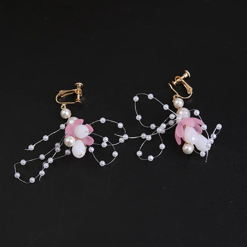 Coroncina boho con perle e fiori, regolabile, per bambine e donne