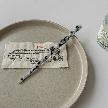 Bacchetta per Capelli Stile Cinese in Resina Marmorizzata