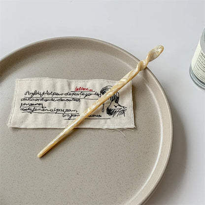 Bacchetta per Capelli Stile Cinese in Resina Marmorizzata