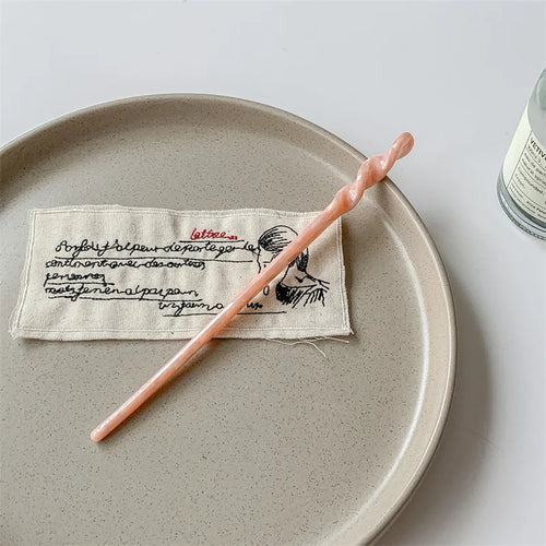 Bacchetta per Capelli Stile Cinese in Resina Marmorizzata